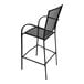 A Holland Bar Stool black steel mesh bar stool.