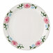 A Tuxton Western Rose china plate with pink flowers on it.