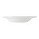 A Tuxton Western Rose eggshell white china pasta bowl.