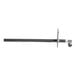 A black metal rod with a screw on one end.