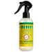 A Mrs. Meyer's Clean Day Honeysuckle Air Freshener Deodorizer spray bottle with a black sprayer.