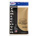 A package of 24 metallic gold plastic Table Mate tablecloths.