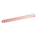 A red gingham plastic roll with a white handle.