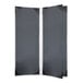 A white rectangular menu cover with a black border and corners.