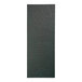 A black leather rectangular menu cover with a white background.