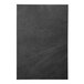 A customizable charcoal menu cover with a black leather surface.