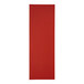 A red rectangular object with a white background.