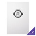A white H. Risch, Inc. menu cover with a logo on it.