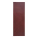 A close-up of a red leather H. Risch, Inc. wine menu cover.