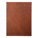 A close-up of a customizable brown leather menu cover with wrinkles.