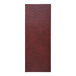 A customizable wine menu cover with a red leather exterior and black lines.