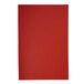 A red rectangular menu cover with a white background.