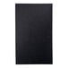 A black rectangular menu cover with a white background.