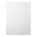 A white customizable menu cover with black text on white paper.