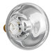 A close up of a clear Hatco infrared heat lamp bulb.