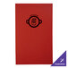 A red rectangular H. Risch, Inc. menu cover with a logo.