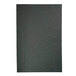 A close-up of a black leather H. Risch, Inc. menu cover.