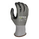 A close-up of an Armor Guys Kyorene Pro heavy duty work glove with a black palm coating and white cuff.