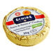 A round gold foiled packet with white labeling for Echire salted butter.