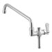 A silver Assure Parts pre-rinse add-on faucet with a handle and a hose.