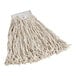 A Choice natural cotton mop head with white yarn.