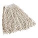 A Choice natural cotton mop head with white yarn.