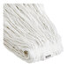 A close-up of a white Lavex Rayon Cut-End Mop Head.