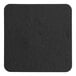 A black square Hoffmaster pulpboard coaster.