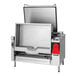 A large stainless steel Vulcan PreciPan tilt braising pan.