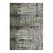 A close-up of a Joy Carpets Spanish Moss area rug with a green and grey pattern.