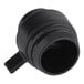 A close-up of a black round ServSense nozzle with a handle.