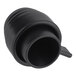 A black plastic nozzle for ServSense condiment pouch dispensers with a handle.