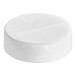 A white round lid with dual-flapper induction lining and 7 holes.