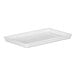 A white rectangular Cal-Mil melamine serving tray.