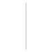 A long silver metal pole with black lines and a white base.