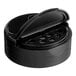 A 53/485 black plastic dual-flapper spice lid.