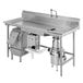 A stainless steel sink with a WasteXpress machine attached.