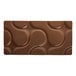 A Pavoni polycarbonate chocolate bar mold with a pattern on the chocolate bars.