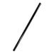 A black plastic StrawFish giant straw with a white background.