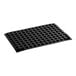 A black rubber mat with semi-sphere cavities.