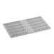 A grey rectangular Pavoni silicone baking mold with 10 circle cavities.