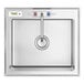 A Regency stainless steel drop-in sink with a faucet.