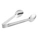 Acopa stainless steel tongs with spoon ends.