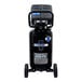 An Industrial Air black vertical air compressor with wheels.