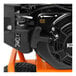 An Industrial Air Contractor portable wheelbarrow air compressor with a Kubota gas engine.