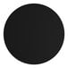 A white Lancaster Table & Seating round table top with a black circle and maple finish.