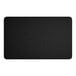A black rectangular Lancaster Table & Seating table top with a wood finish.