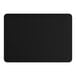 A black rectangular object with a white marble finish.