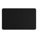 A black rectangular object with a white background.