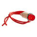 A red indicator light with a white plastic cap and red wire.